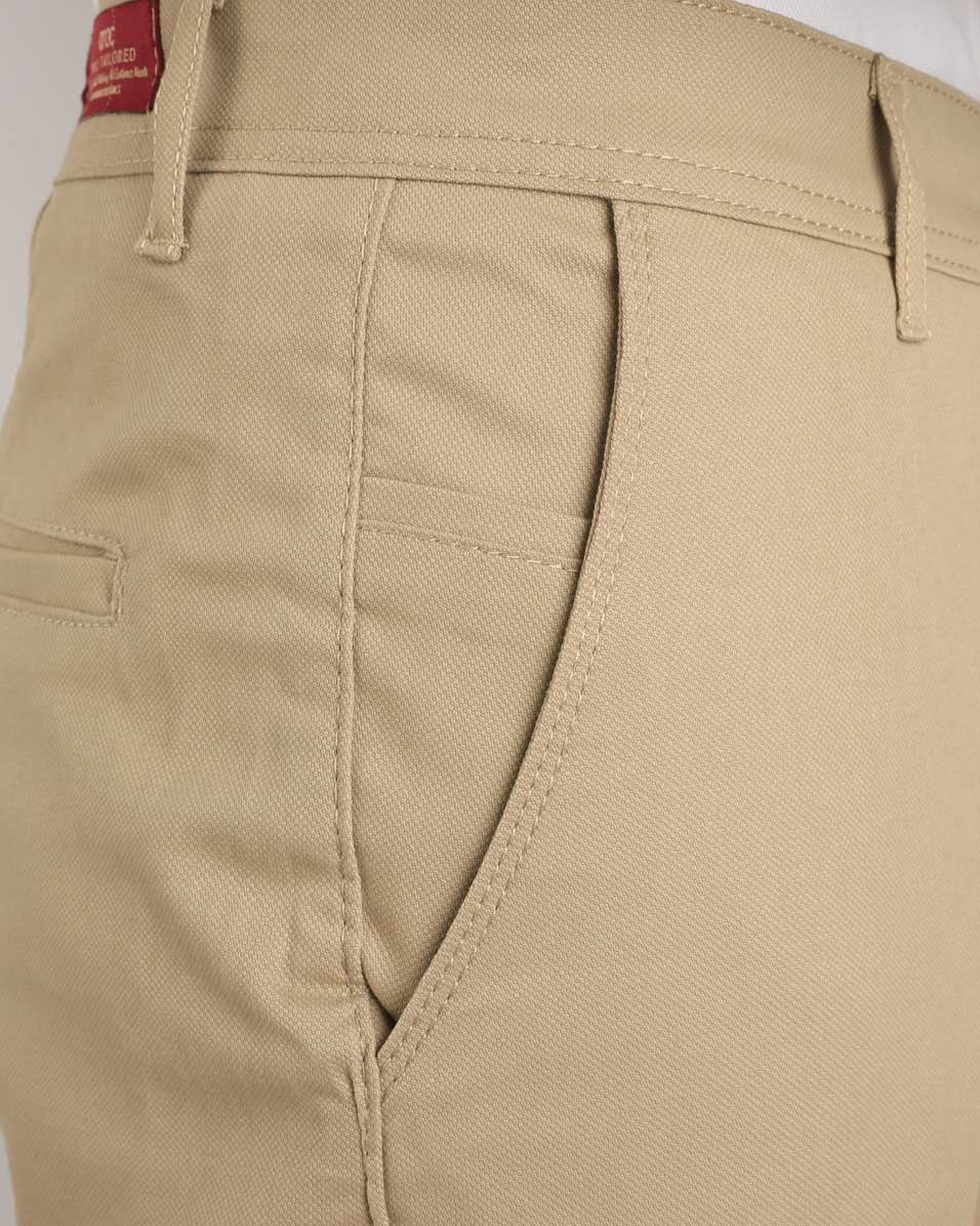 Smart Fit Beige Gabardine Pants - Image 4
