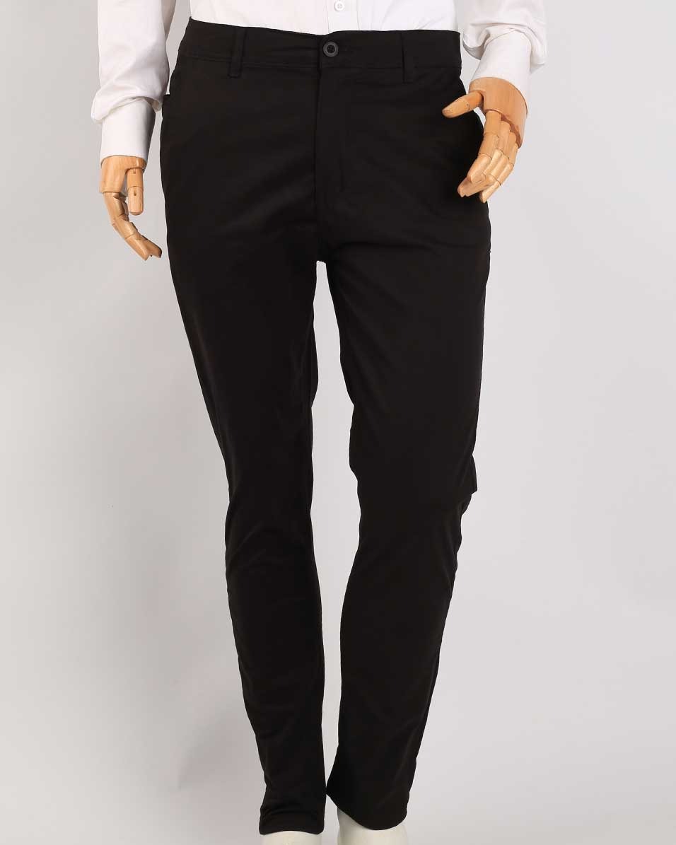 Smart Fit Black Gabardine Pants