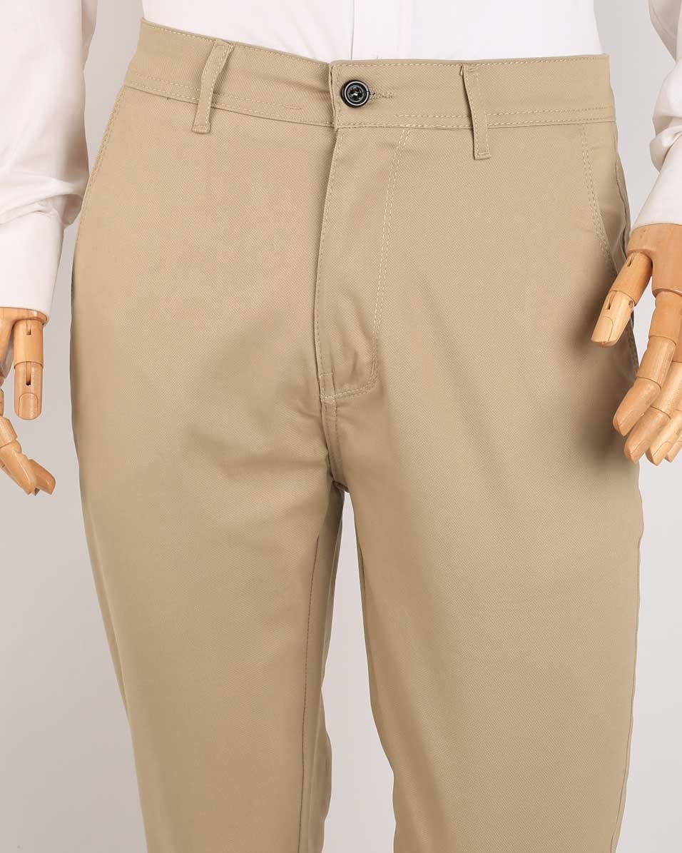 Smart Fit Beige Gabardine Pants - Image 2