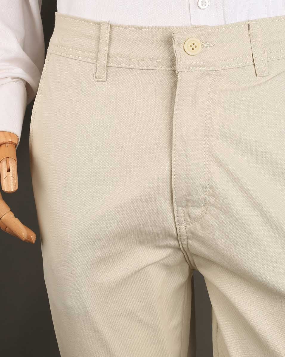 Smart Fit Beige Gabardine Pants - Image 3