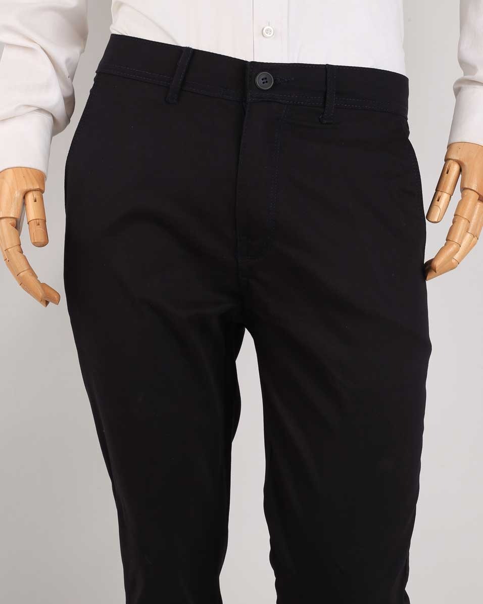 Smart Fit Navy Blue Gabardine Pants - Image 2