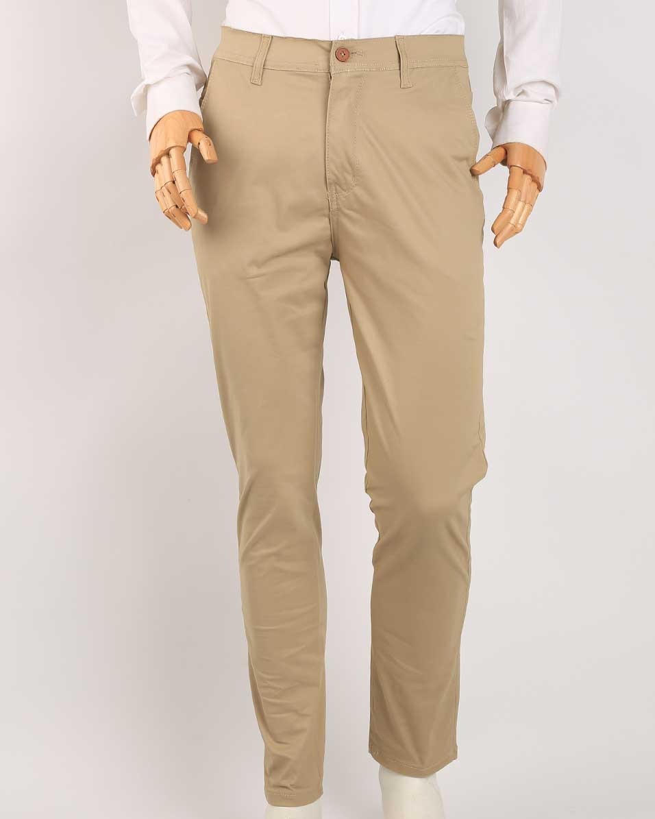 Smart Fit Beige Gabardine Pants