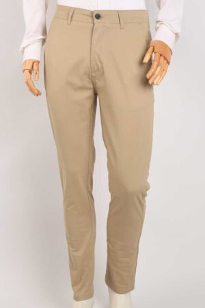 Smart Fit Beige Gabardine Pants