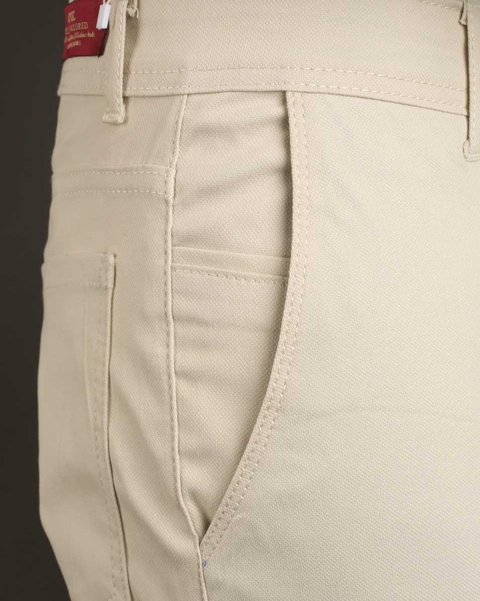 Smart Fit Beige Gabardine Pants - Image 4