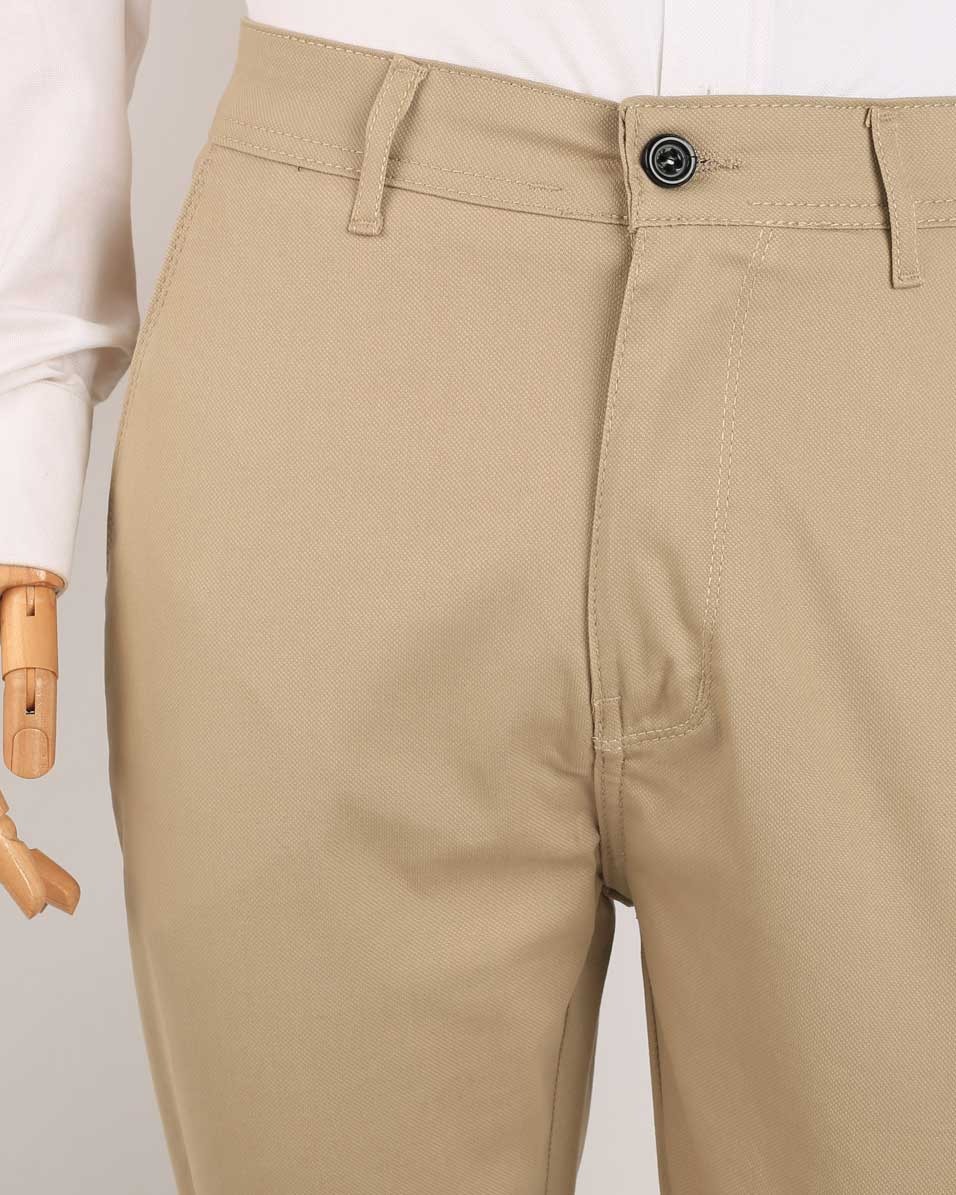 Smart Fit Beige Gabardine Pants - Image 3