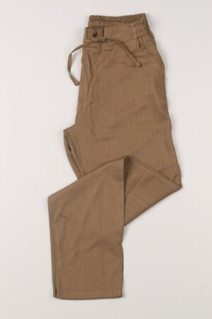 Linen Viscose Coffee Sweet Pants