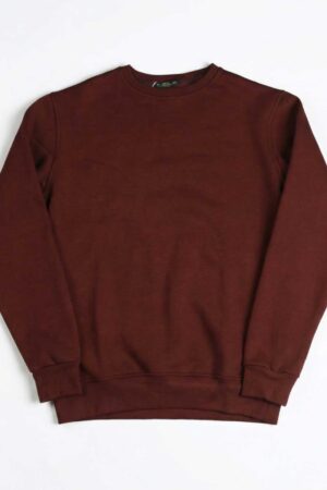 Smart Fit burgundy Round Sweatshirt