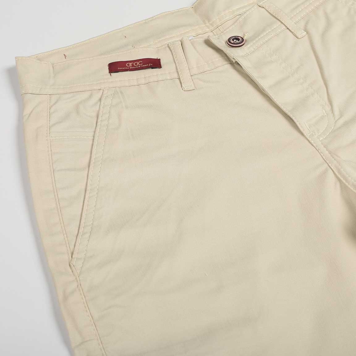 Smart Fit beige Gabardine Pants - Image 3