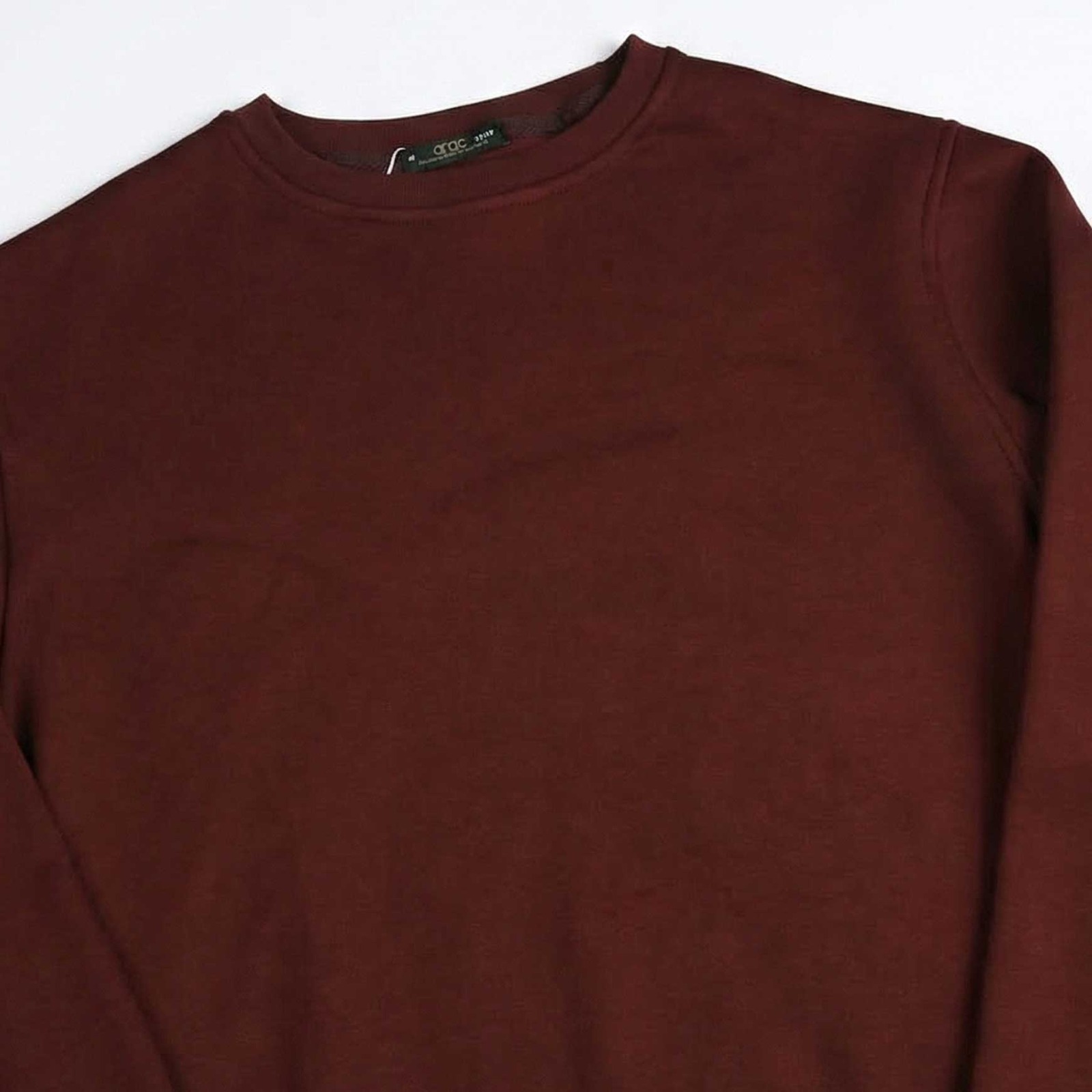 Smart Fit burgundy Round Sweatshirt - Image 2