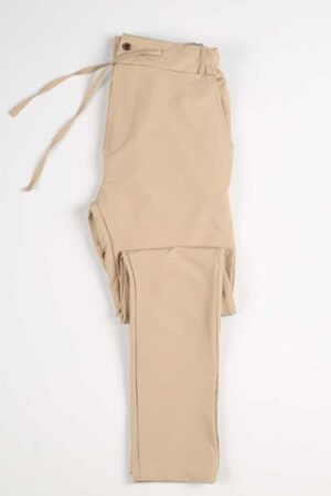 beige soft nylon pants