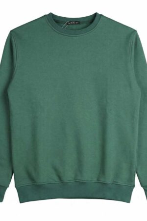 Smart Fit Green Round Sweatshirt