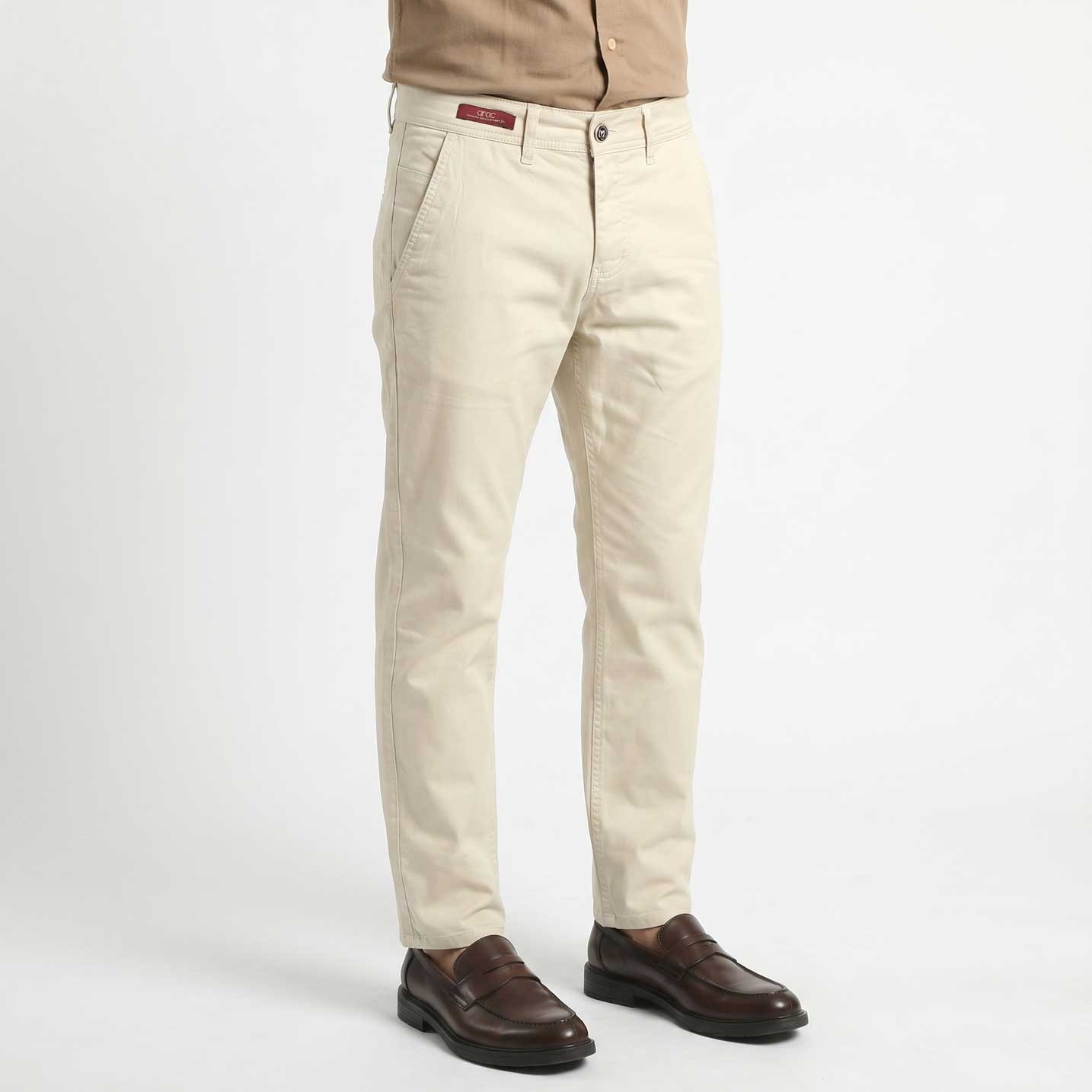Smart Fit beige Gabardine Pants - Image 4