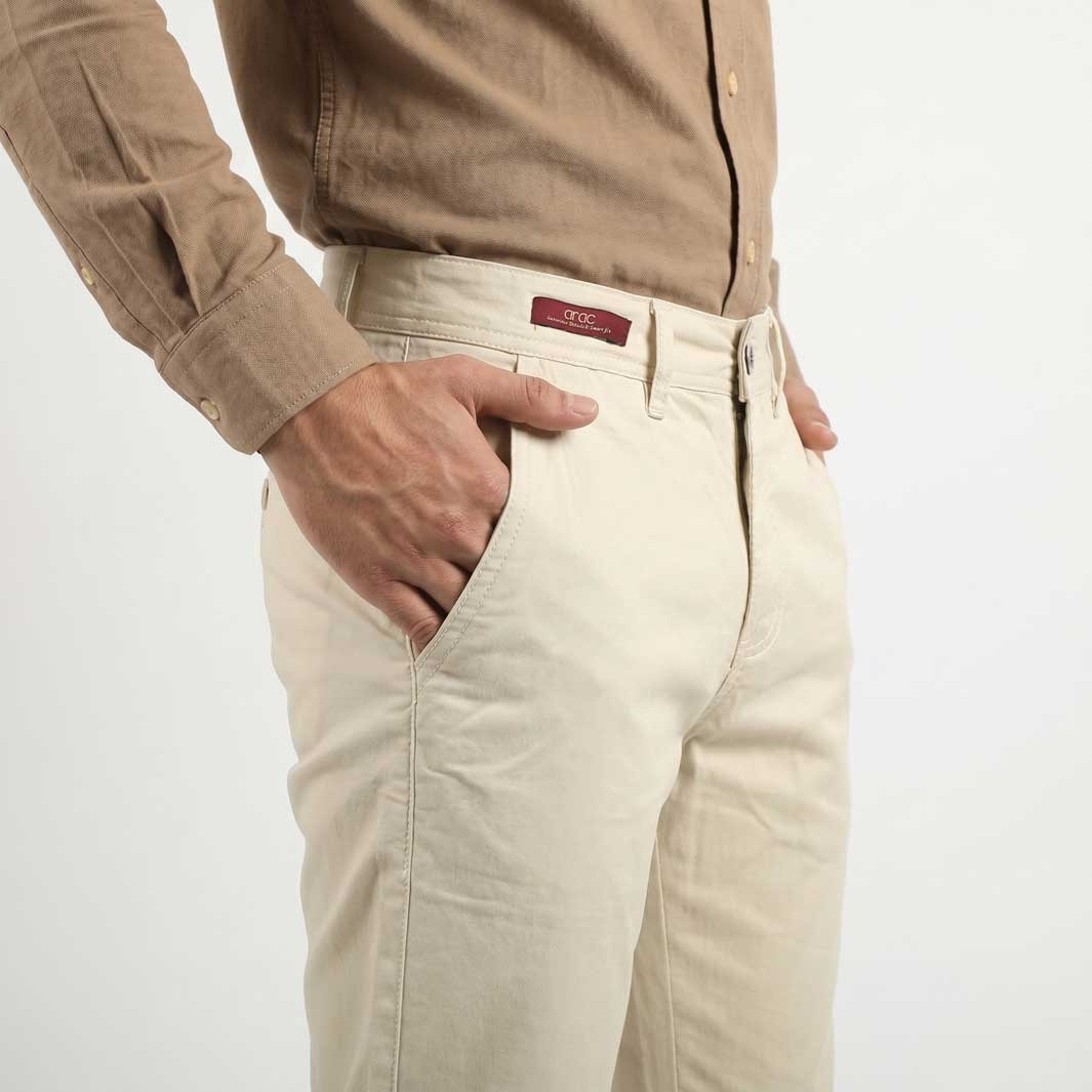 Smart Fit beige Gabardine Pants - Image 7