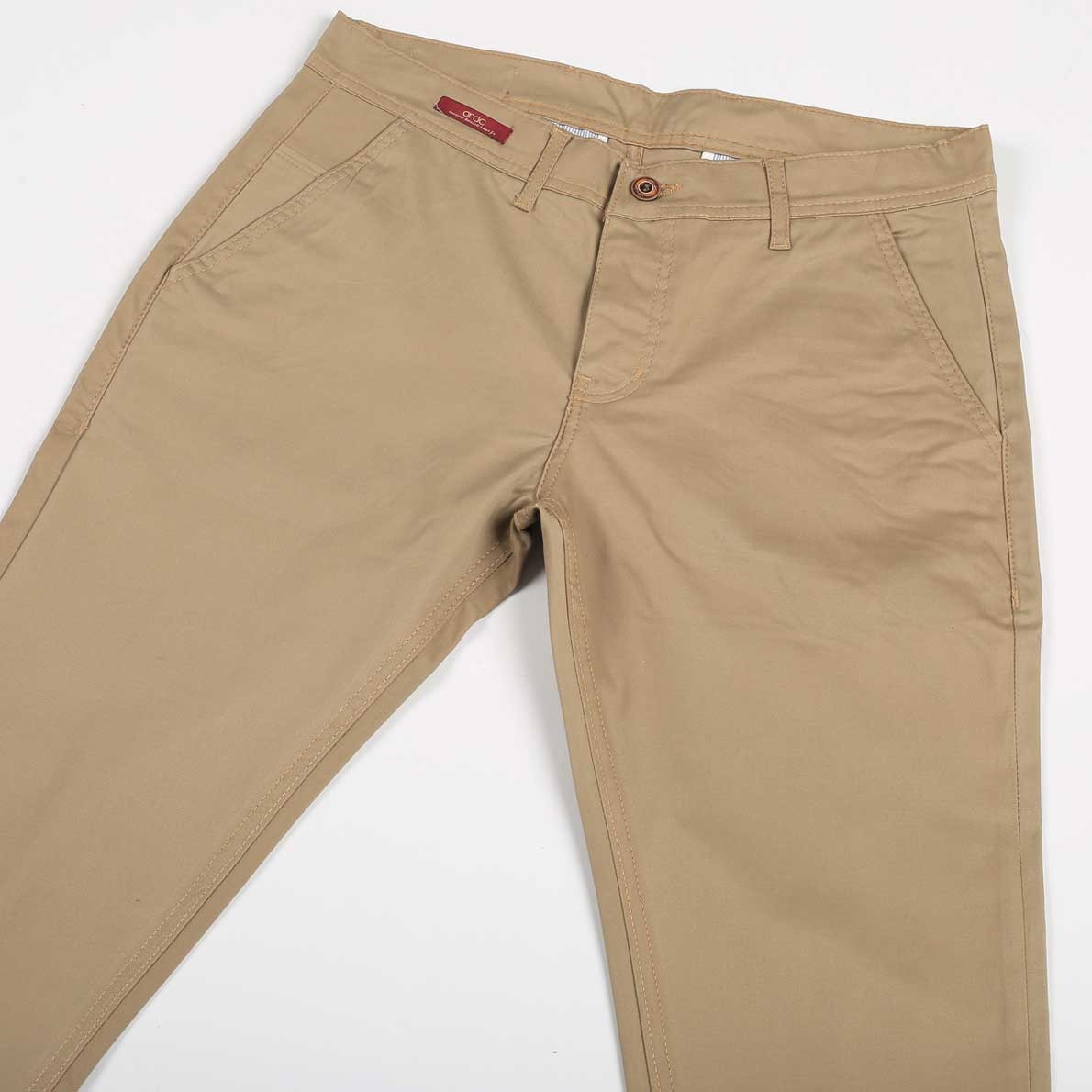 Smart Fit beige Gabardine Pants - Image 2