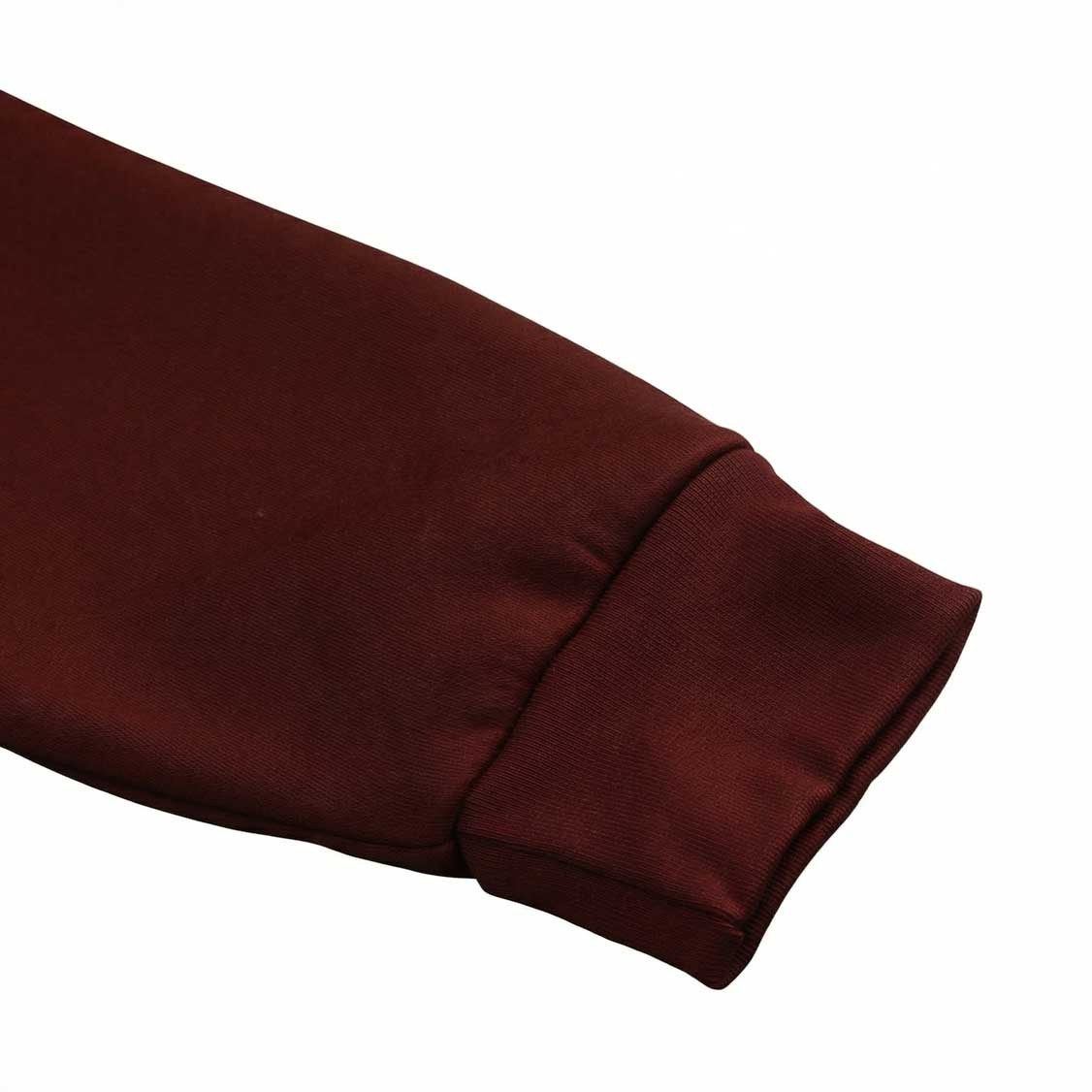 Smart Fit burgundy Round Sweatshirt - Image 3